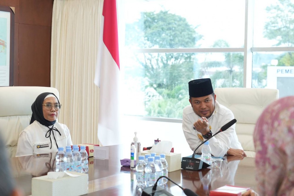 Bertemu Wali Kota Bontang. Gubernur Harum Tegaskan Sekolah dan Kuliah Gratis Dimulai Tahun Ini