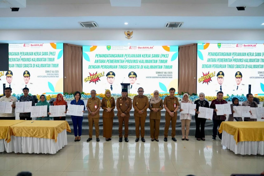 Penandatanganan PKS Pemprov dan Perguruan Tinggi Swasta, Tahun 2026, Gratispol Pendidikan Tanggung UKT Mahasiswa Semua Semester
