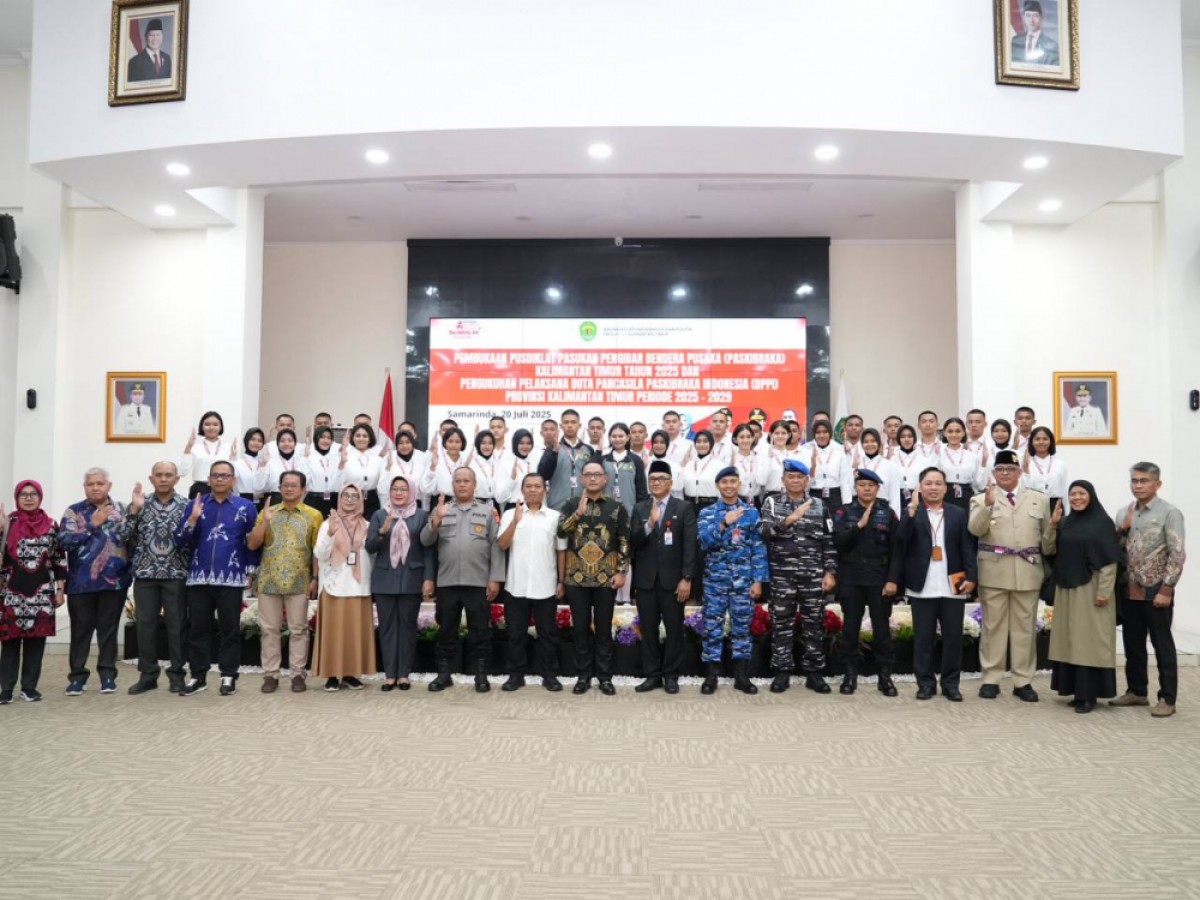 Pusdiklat Paskibraka Kaltim 2025 dan Pengukuhan Pengurus DPPI Kaltim,Wagub Seno: Kobarkan Semangat Persaudaraan Selama Pelatihan