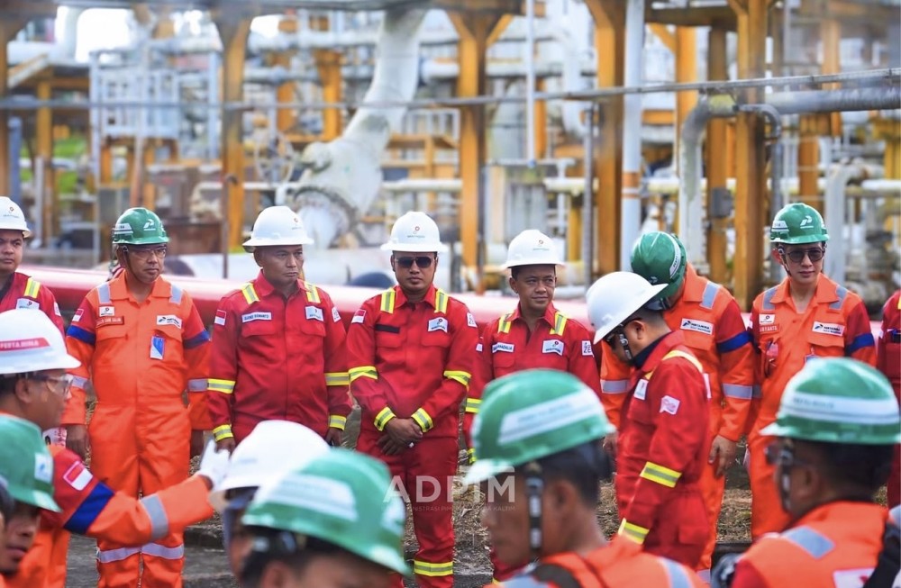 Gubernur Kaltim Dampingi Menteri ESDM Tinjau Terminal Senipah Pertamina dan ENI