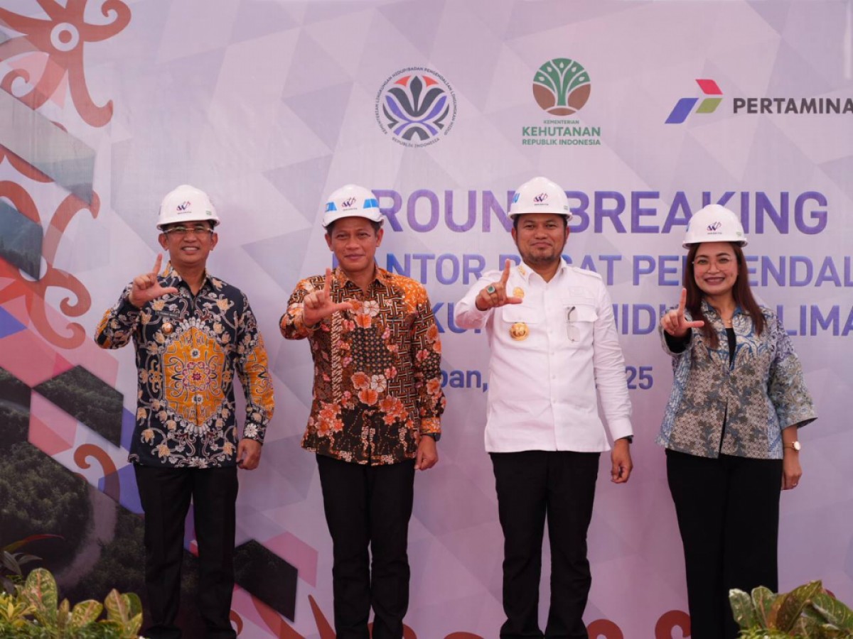 Gubernur Harum: Perkuat Pengawasan Lingkungan, Groundbreaking Kantor Pusdal LH Kalimantan