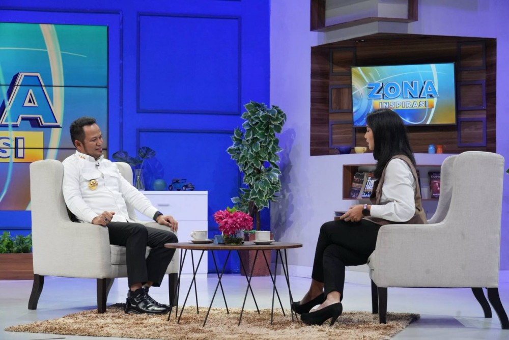 Narasumber Talkshow Zona Inspirasi Kompas TV, Gubernur Harum Paparkan Pembangunan Infrastruktur di Kaltim