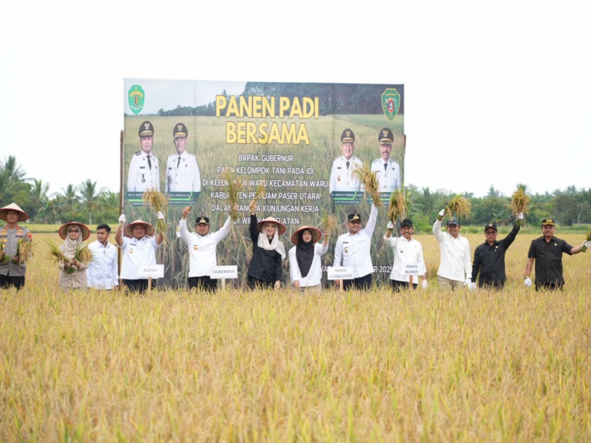 PPU Lumbung Padi Kaltim. Gubernur Harum Ingatkan Jangan Alih Fungsi Lahan Pertanian